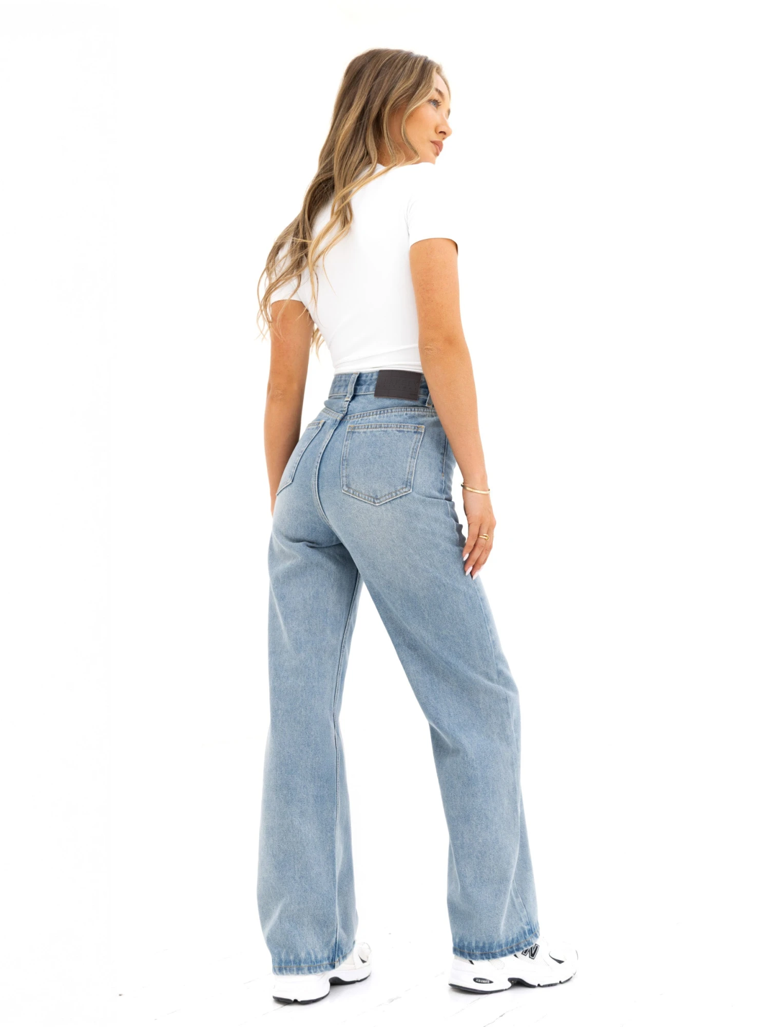Blakely Wide Leg Jeans - Faded Blue 5 Blakely Wide Leg Jeans - Faded Blue - Image 3