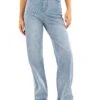 Blakely Wide Leg Jeans - Faded Blue -Blakely J8007LIGHTLEADD