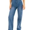Blakely Wide Leg Jeans - Mid Blue