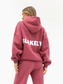 Amelie Oversized Hoodie - Dark Pink
