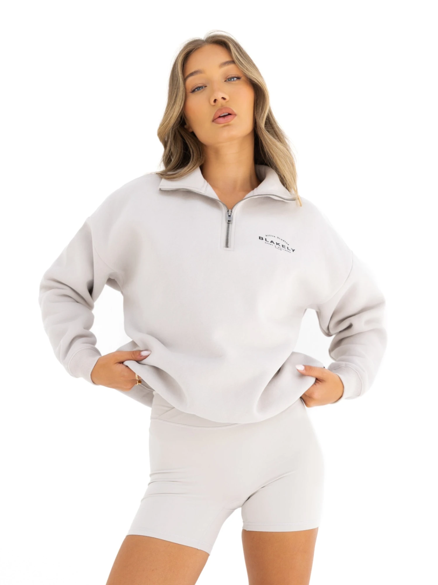 Active Studios 1/4 Zip Jumper - Ivory 3 Active Studios 1/4 Zip Jumper - Ivory