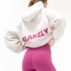Amelie Oversized Hoodie - Marl White & Pink 2 Amelie Oversized Hoodie - Marl White & Pink -Blakely LEAD2693PMARLWHITE06D