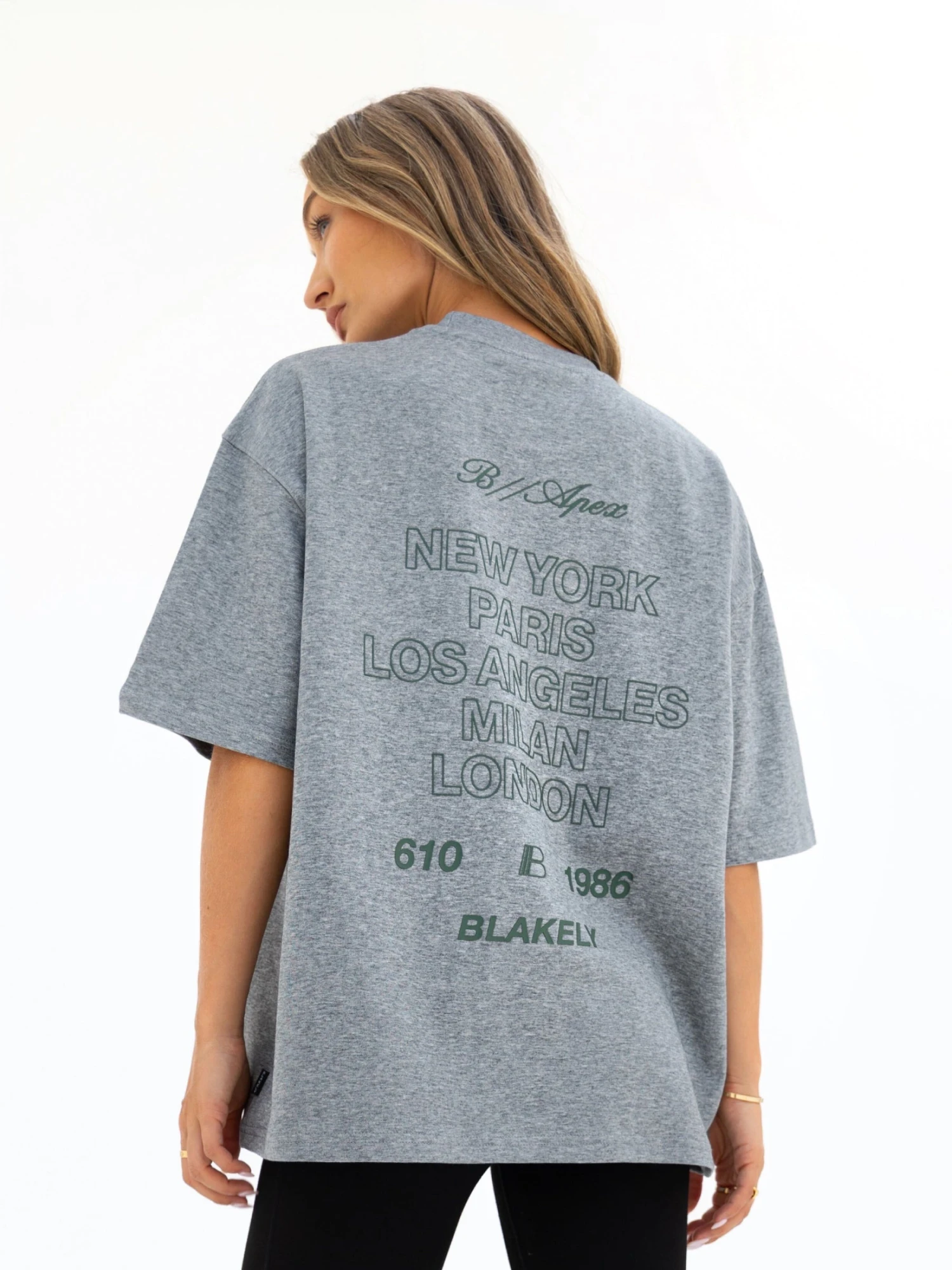 Apex City Ultra Oversized T-Shirt - Marl Grey 3 Apex City Ultra Oversized T-Shirt - Marl Grey