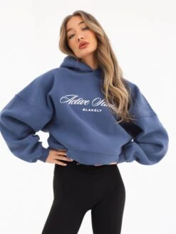 Off Duty Oversized Hoodie - Steel Blue
