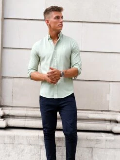 Sedona Slim Fit Shirt - Sage Green -Blakely SEDONALONDOND 3