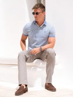 Stripe Polo Shirt - Blue -Blakely SUMMERMENSBRANDD 3 0c52b5b7 98cd 4c6d 88a3 3c074fea3482