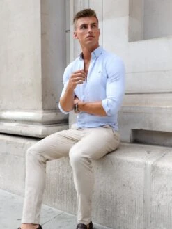 Dallas Long Sleeve Shirt - Light Blue -Blakely TEDLONDONBRANDD 13