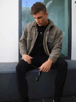 Rapha Denim Jacket - Army Green -Blakely army green 0