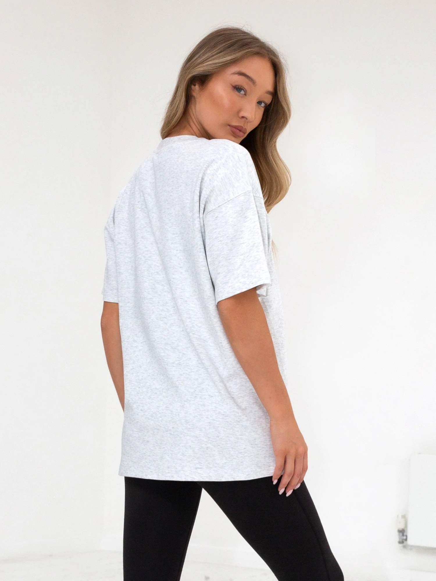 Series Oversized T-Shirt - Marl White 8 Series Oversized T-Shirt - Marl White - Image 6