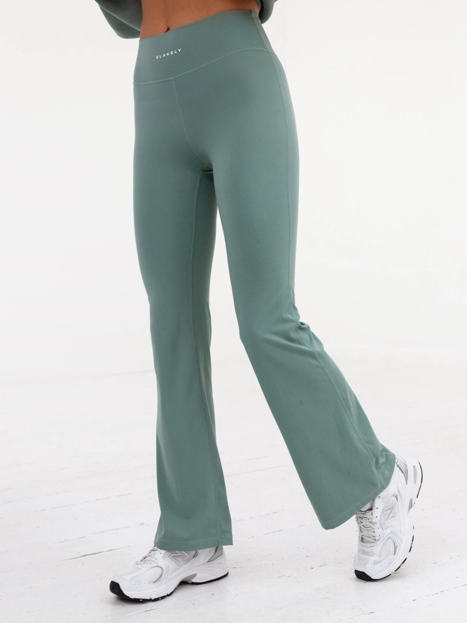Soft Sculpt Wide Leg Leggings - Sage Green 3 Soft Sculpt Wide Leg Leggings - Sage Green
