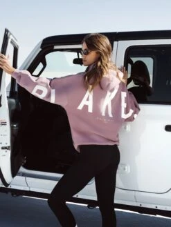 Isabel Hoodie & Leggings Set - Dusty Pink & Black -Blakely isabelblackleggingsD 6