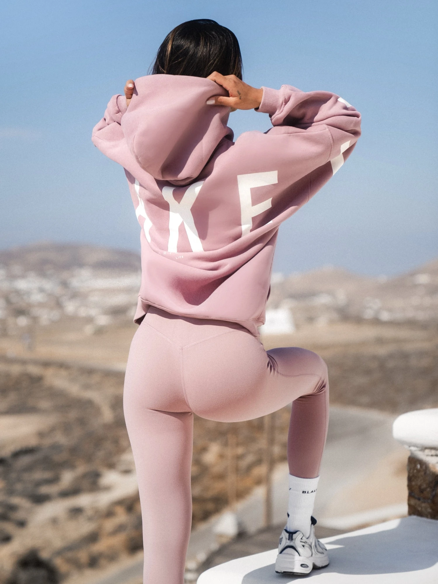 Isabel Hoodie & Leggings Set - Dusty Pink 4 Isabel Hoodie & Leggings Set - Dusty Pink - Image 2